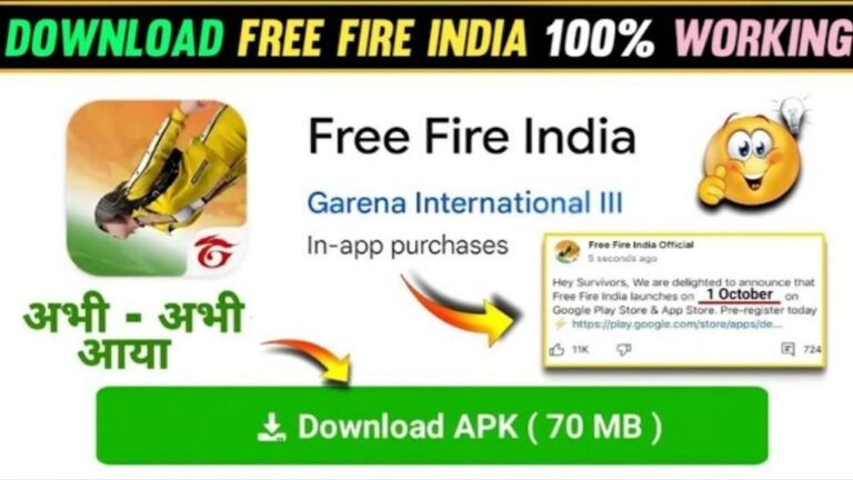 Free Fire India Launch